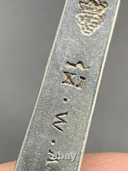 Ancienne Cuillère À Ragoût En Argent Massif Anglais UK Sterling XVIII EME
