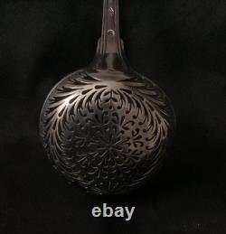 Ancienne Cuillère À Saupoudrer Argent Massif