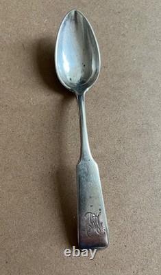 Ancienne Cuillere Argent Massif Russie 1873