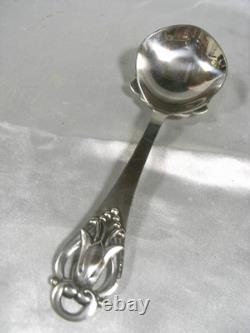 Ancienne Cuillere Danoise A Baies Glace Argent Massif Poinçons Silver Spoon
