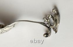 Ancienne Cuillère De Mariage En Argent Massif
