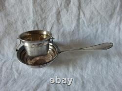 Ancienne Cuillère Passe Thé Passoire Pasette en Argent massif minerve 2 Vintage