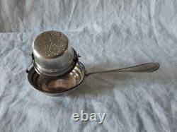 Ancienne Cuillère Passe Thé Passoire Pasette en Argent massif minerve 2 Vintage