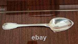 Ancienne Cuillère à Ragoût en Argent Massif 30 cm 149g 3 Poinçons Minerve