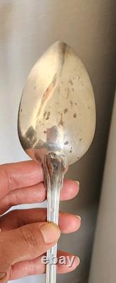 Ancienne Cuillère à Ragoût en Argent Massif 30 cm 149g 3 Poinçons Minerve
