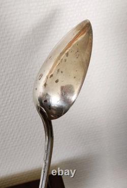 Ancienne Cuillère à Ragoût en Argent Massif 30 cm 149g 3 Poinçons Minerve