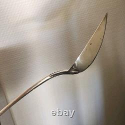 Ancienne Cuillère à Ragoût en Argent Massif 30 cm 149g 3 Poinçons Minerve