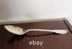 Ancienne Cuillère à Ragoût en Argent Massif 30 cm 149g 3 Poinçons Minerve