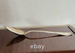 Ancienne Cuillère à Ragoût en Argent Massif 30 cm 149g 3 Poinçons Minerve