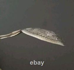 Ancienne Cuillères A Moka Ou Caviar En Argent Massif Russe Lots De 8