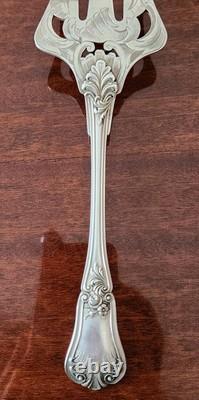 Ancienne Fourchette à Découper / à Poisson Argent Massif Tête de Mercure 122 g