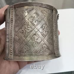 Ancienne Khelkhal En Argent Massif Traditionnel Antiquité
