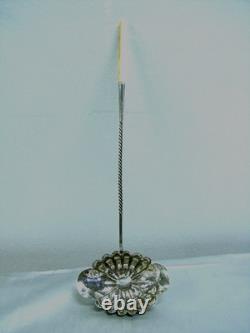 Ancienne Louche A Punch Argent Massif Minerve Cuillere