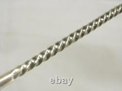 Ancienne Louche A Punch Argent Massif Minerve Cuillere