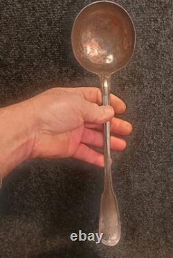 Ancienne Louche Argent Massif Poinçon 1er Coq Grosse Garantie Paris Modèle Filet