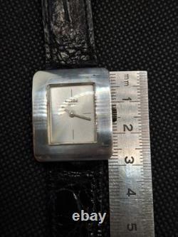 Ancienne Montre Tank En Argent Massif QUILBÉ Fonctionne Très Bien