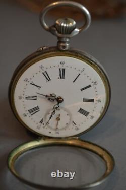Ancienne Montre à Gousset Argent Massif 15 Rubis XIXème