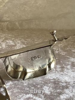 Ancienne Mouchette Argent Massif Angleterre 18 Eme