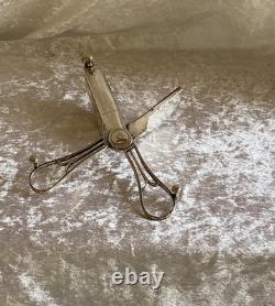 Ancienne Mouchette Argent Massif Angleterre 18 Eme