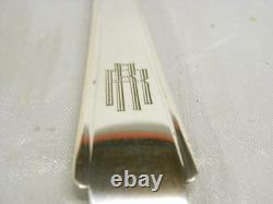 Ancienne Paire Couvert Art Deco Argent Massif Charancon Cuillere Fourchette