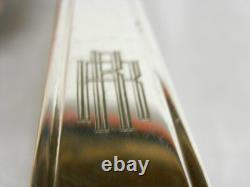 Ancienne Paire Couvert Art Deco Argent Massif Charancon Cuillere Fourchette