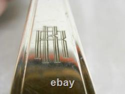 Ancienne Paire Couvert Art Deco Argent Massif Charancon Cuillere Fourchette