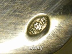 Ancienne Paire Couvert Art Deco Argent Massif Charancon Cuillere Fourchette