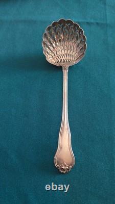 Ancienne Pelle à Saupoudrer en Argent Massif Poinçon Minerve Style Louis XV