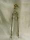 Ancienne Pince A Sucre Argent Massif Cygne Patte Oiseau Griffe Angelot