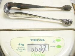 Ancienne Pince A Sucre Argent Massif Patte Lion Griffe Silver Sugar