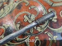 Ancienne Pipe A Opium Argent Massif Chine 19ème
