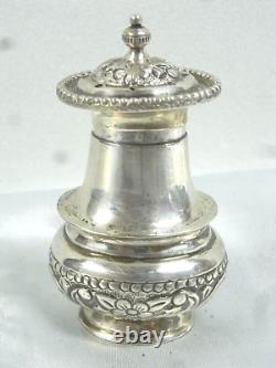Ancienne Saupoudreuse Saliere Argent Massif Sterling Silver