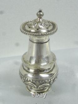 Ancienne Saupoudreuse Saliere Argent Massif Sterling Silver