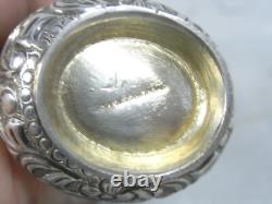 Ancienne Saupoudreuse Saliere Argent Massif Sterling Silver