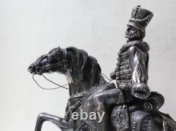 Ancienne Sculpture Hussard N1er en argent massif 925 Alessandro MAGRINO