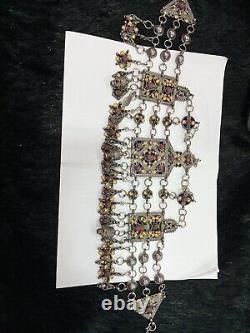 Ancienne Taessabt Grande Kabylie En Argent Massif Traditionnel Berbère Ben Yenni