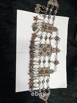 Ancienne Taessabt Grande Kabylie En Argent Massif Traditionnel Berbère Ben Yenni