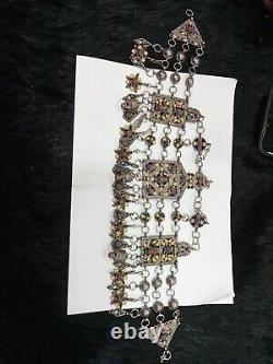 Ancienne Taessabt Grande Kabylie En Argent Massif Traditionnel Berbère Ben Yenni