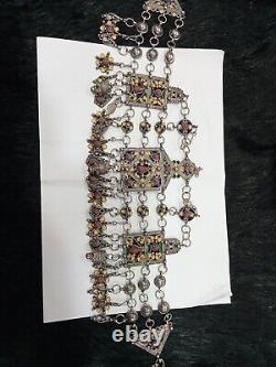 Ancienne Taessabt Grande Kabylie En Argent Massif Traditionnel Berbère Ben Yenni
