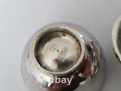Ancienne Tasse Argent Massif Chine Chinese Export Sterling Silver Tea Saké Cup