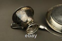 Ancienne Tasse et Soucoupe de Dinette en Argent Massif