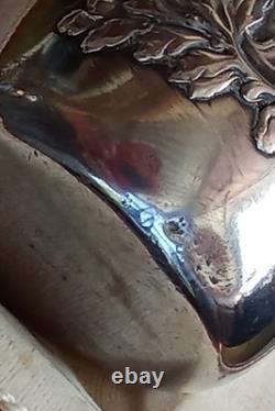 Ancienne Timballe Gobelet Baptême Monogrammes CJ Argent Massif Boulenger
