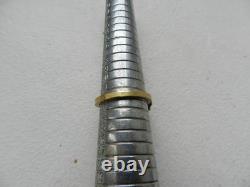 Ancienne bague Art Déco chevalière argent massif et or / Vermeil T 52