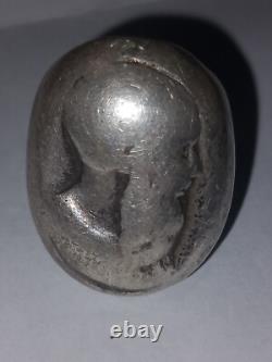 Ancienne bague Napoléon iii en argent massif
