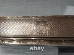 Ancienne boite Argent Massif Louis Vuitton / accessoire malle de voyage 19 Ème