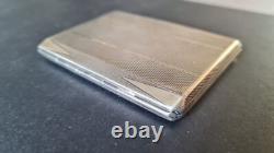 Ancienne boite a cigarette 1931 en argent massif silver poinçonnée + orfèvre