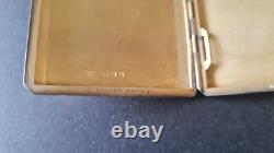Ancienne boite a cigarette 1931 en argent massif silver poinçonnée + orfèvre