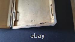 Ancienne boite a cigarette 1931 en argent massif silver poinçonnée + orfèvre