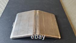 Ancienne boite a cigarette 1931 en argent massif silver poinçonnée + orfèvre