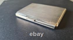 Ancienne boite a cigarette 1931 en argent massif silver poinçonnée + orfèvre